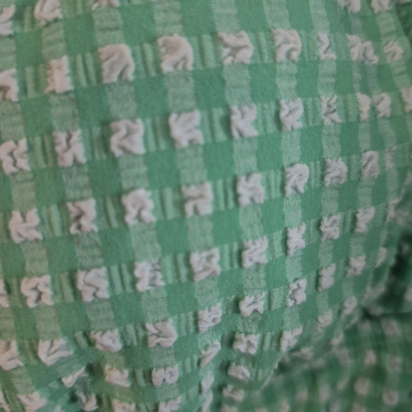 Green Gingham One-Piece Swimsuit - Picture 3 of 7